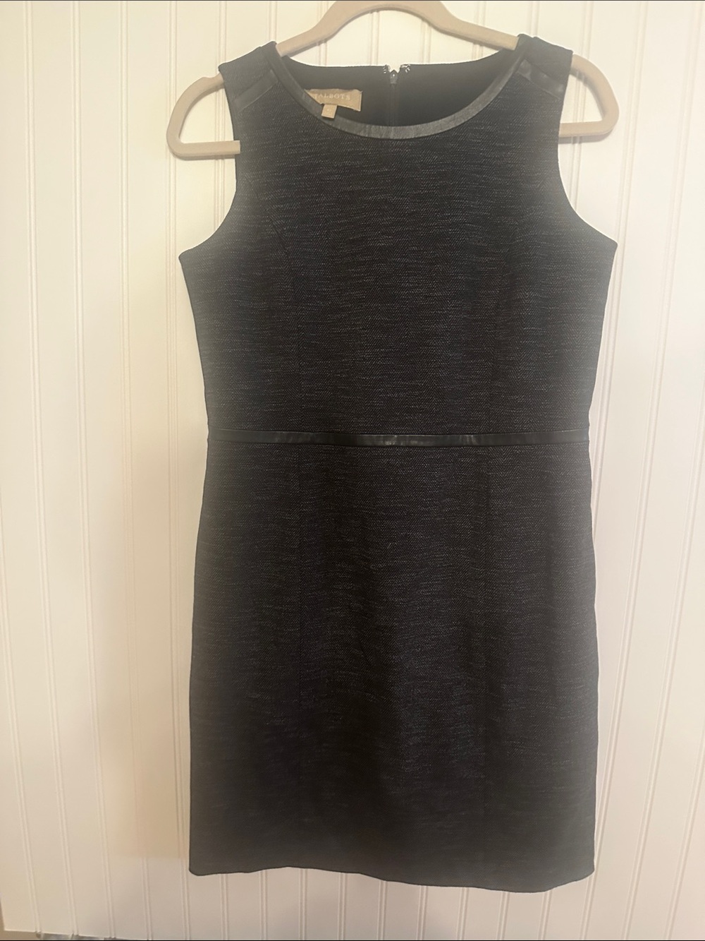 Talbots Black Sleeveless Sheath Dress